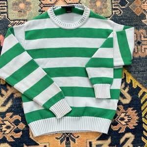 Boys Striped Crewneck Sweater Cotton size 6